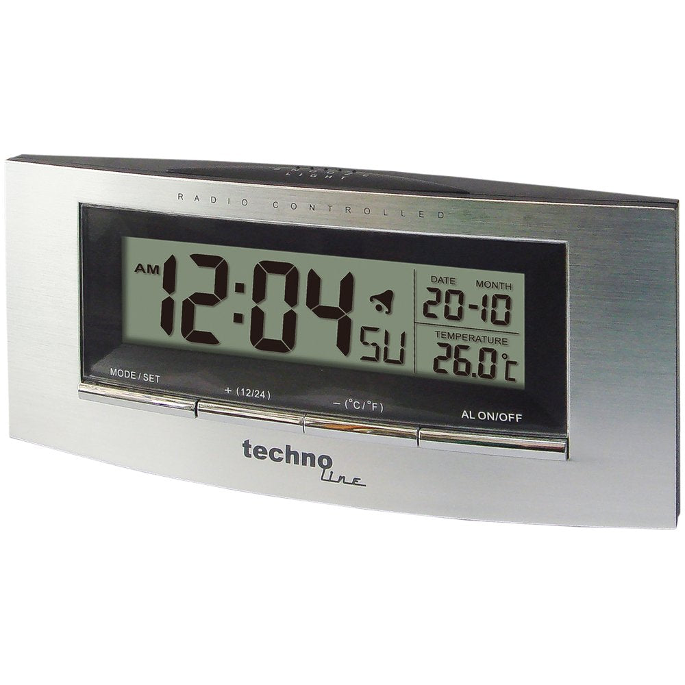 Technoline Wt 182 Despertador Reloj Despertador Digital Plata