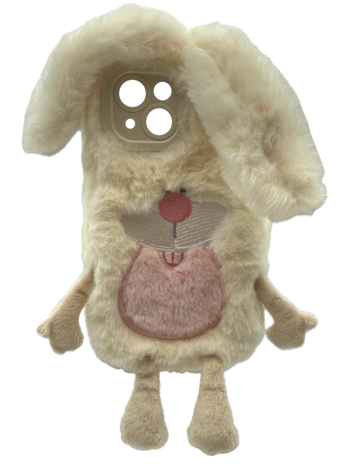 Realpower Flauschi 3,Flauschige Handyhülle Blanco,Iphone 16