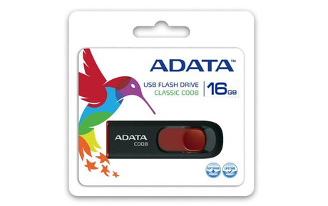 EAN 4718050609604 - ADATA C008 unidad flash USB 16 GB USB tipo A 2.0 Negro, Rojo imagen 2