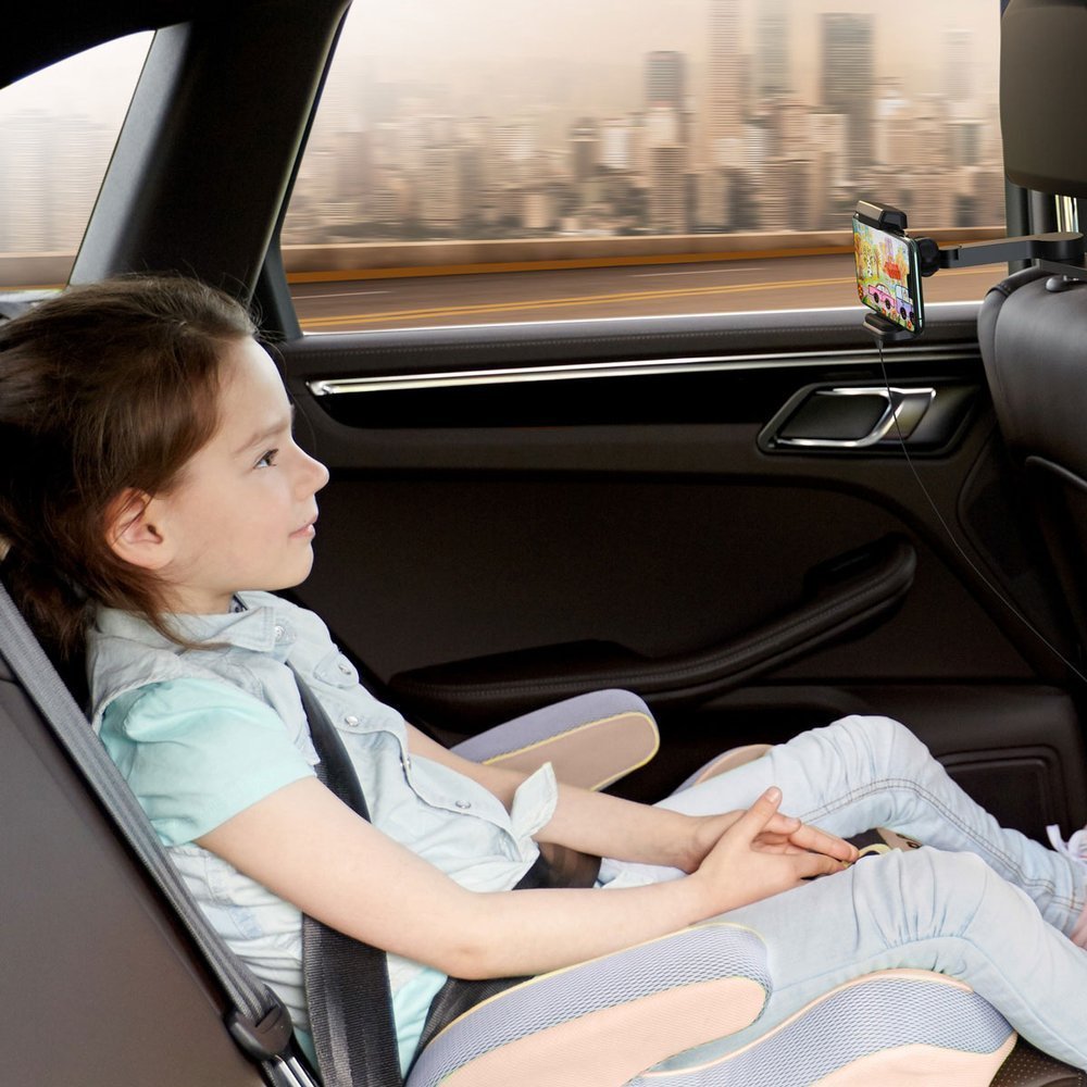 Baseus Car Mount Wireless Charger Energy Storage Backseat Phone Holder 15w Black (Wxhz-01)