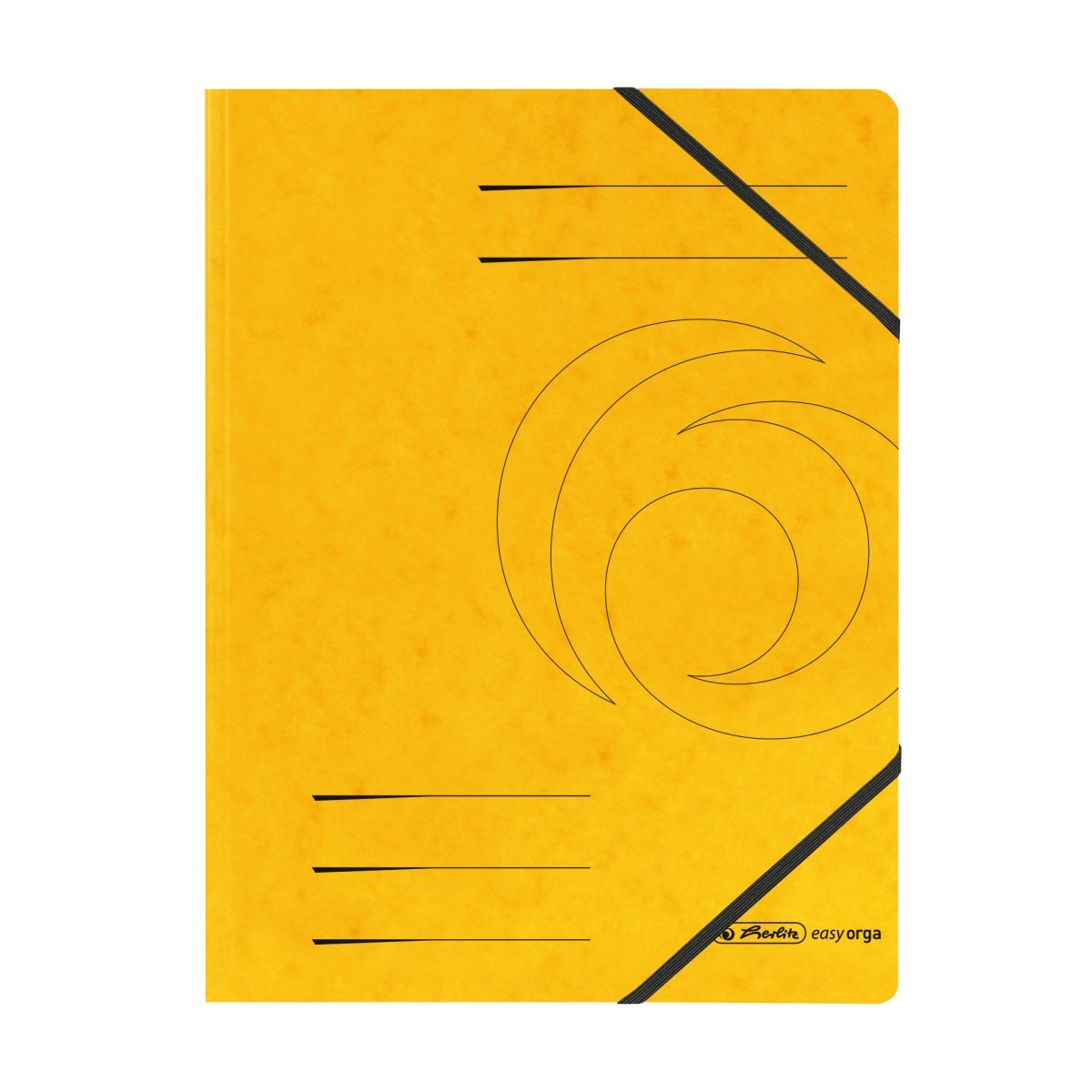 Herlitz Eckspanner Easy Orga Din A4 - Amarillo - 5 Unidades