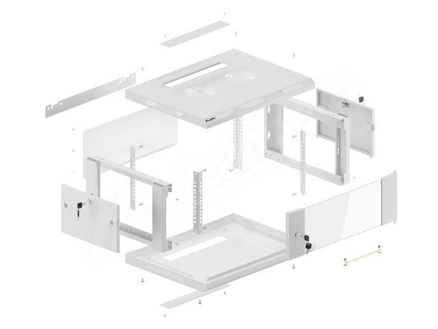 EAN 5901969403022 - Lanberg WF01-6404-10S armario rack 4U Bastidor de pared Gris imagen 7