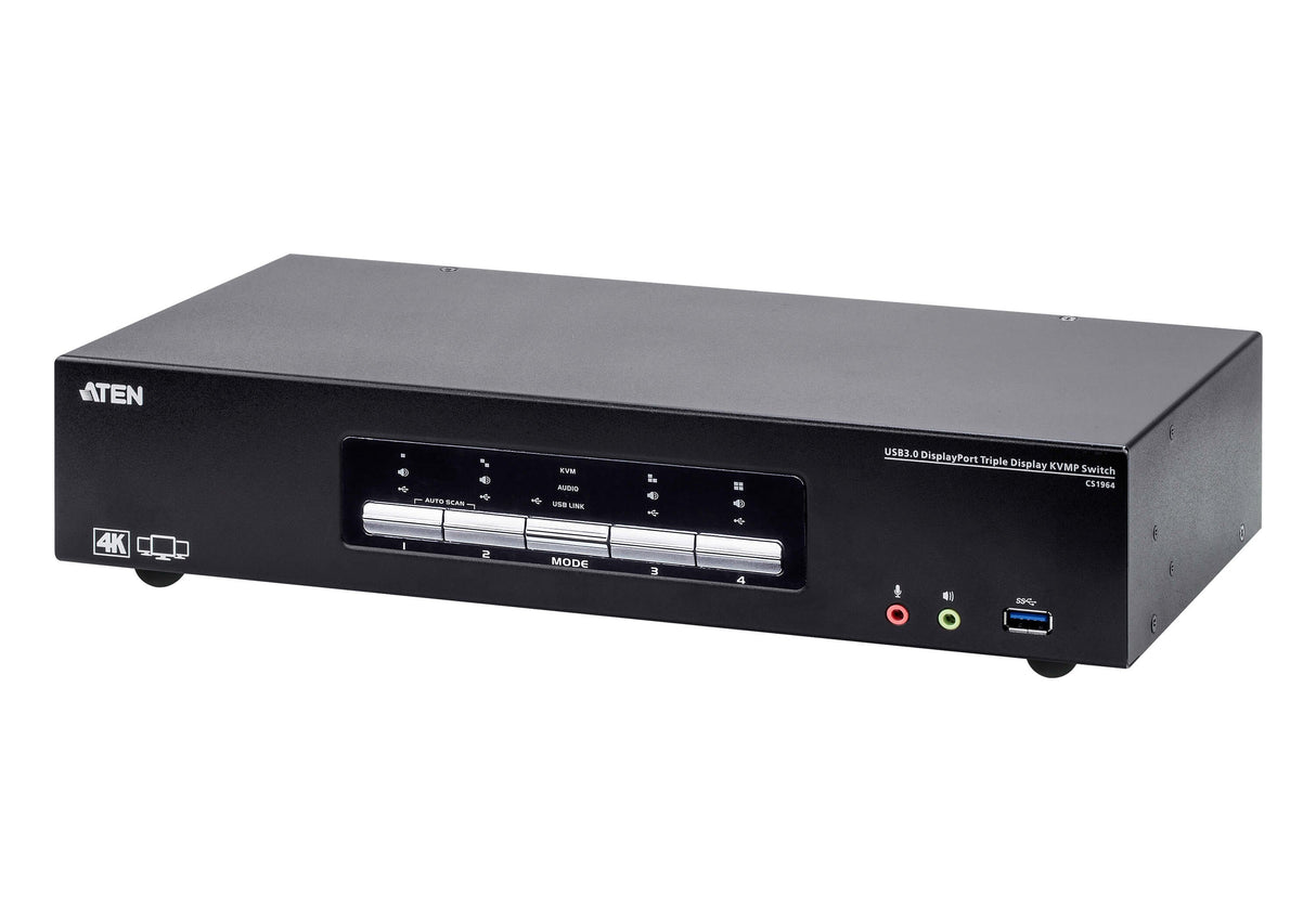 EAN 4719264647536 - ATEN CS1964-AT-G interruptor KVM Negro imagen 1
