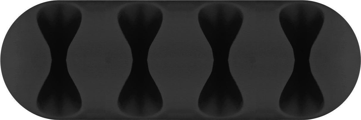 Goobay 70406 Organizador De Cables 4-Slots, 2 Piezas 70406