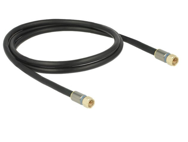 Delock Cable F Macho > F Macho Rg-6/U Quad Shield 10 M