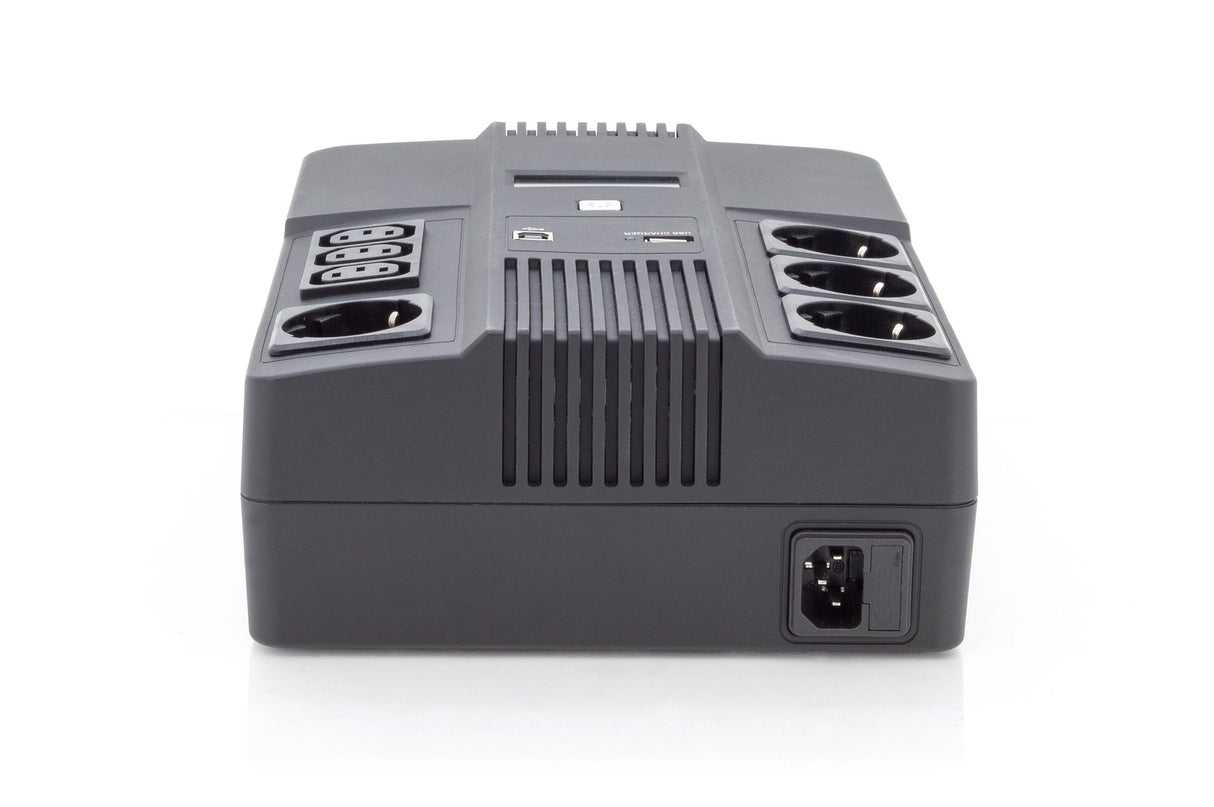 EAN 4016032456575 - Digitus DN-170110 sistema de alimentación ininterrumpida (UPS) Línea interactiva 0,6 kVA 7 salidas AC imagen 3