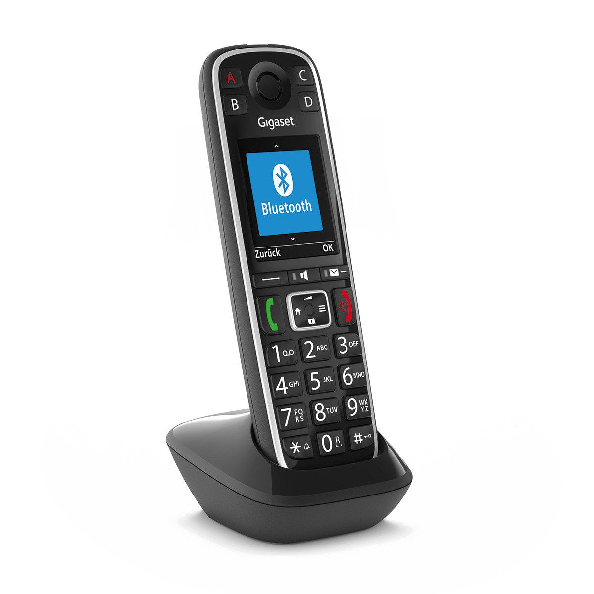 Gigaset E720hx Teléfono Dect/Analógico Negro Identificador De Llamadas
