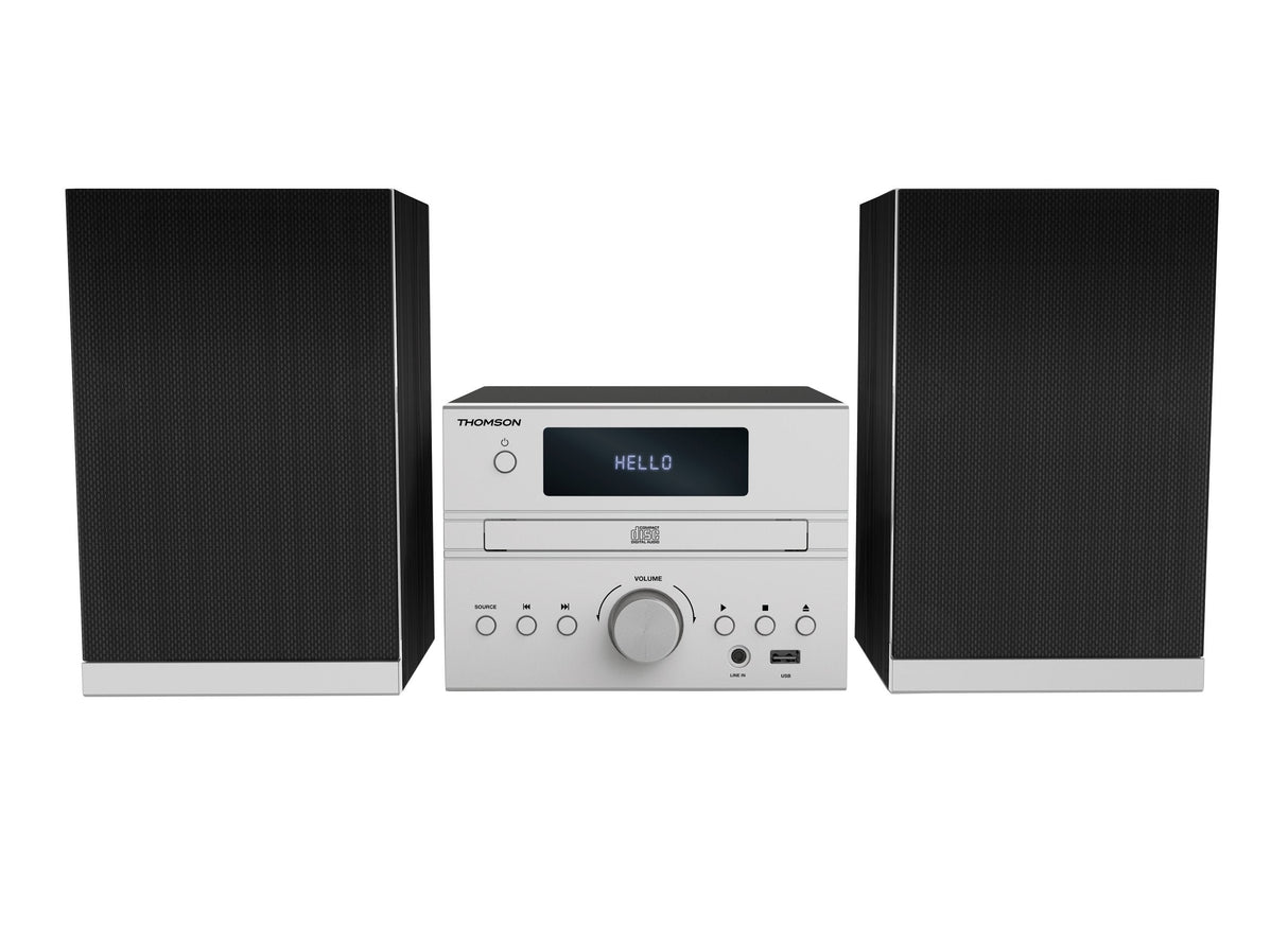 Thomson Micro Sound System Bt Cd/Mp3/Usb Gray Mic122bt
