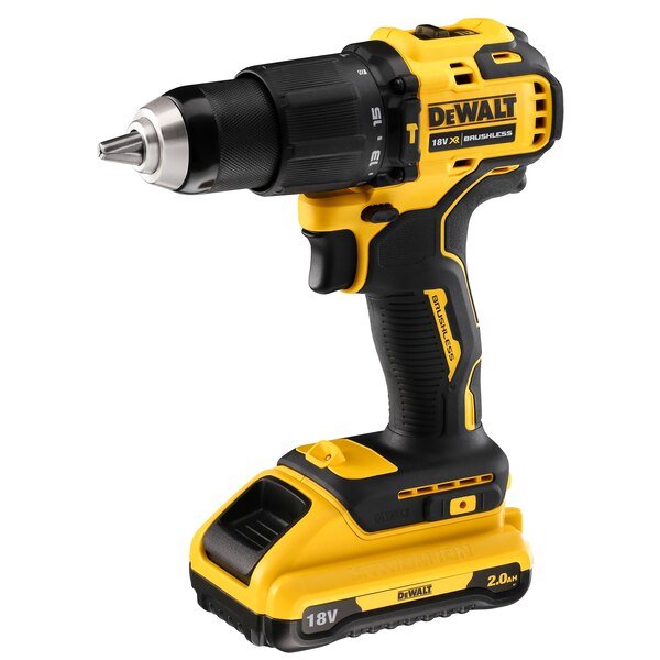 Llave De Impacto Dewalt Dcd709d2t Con Batería Y Cargador