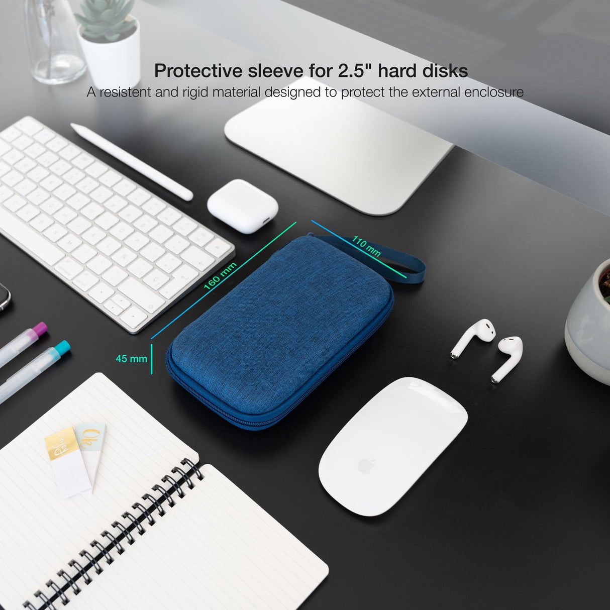 Tooq Estuche Protector Para Caja Externa De 2.5? - Azul Pacifico