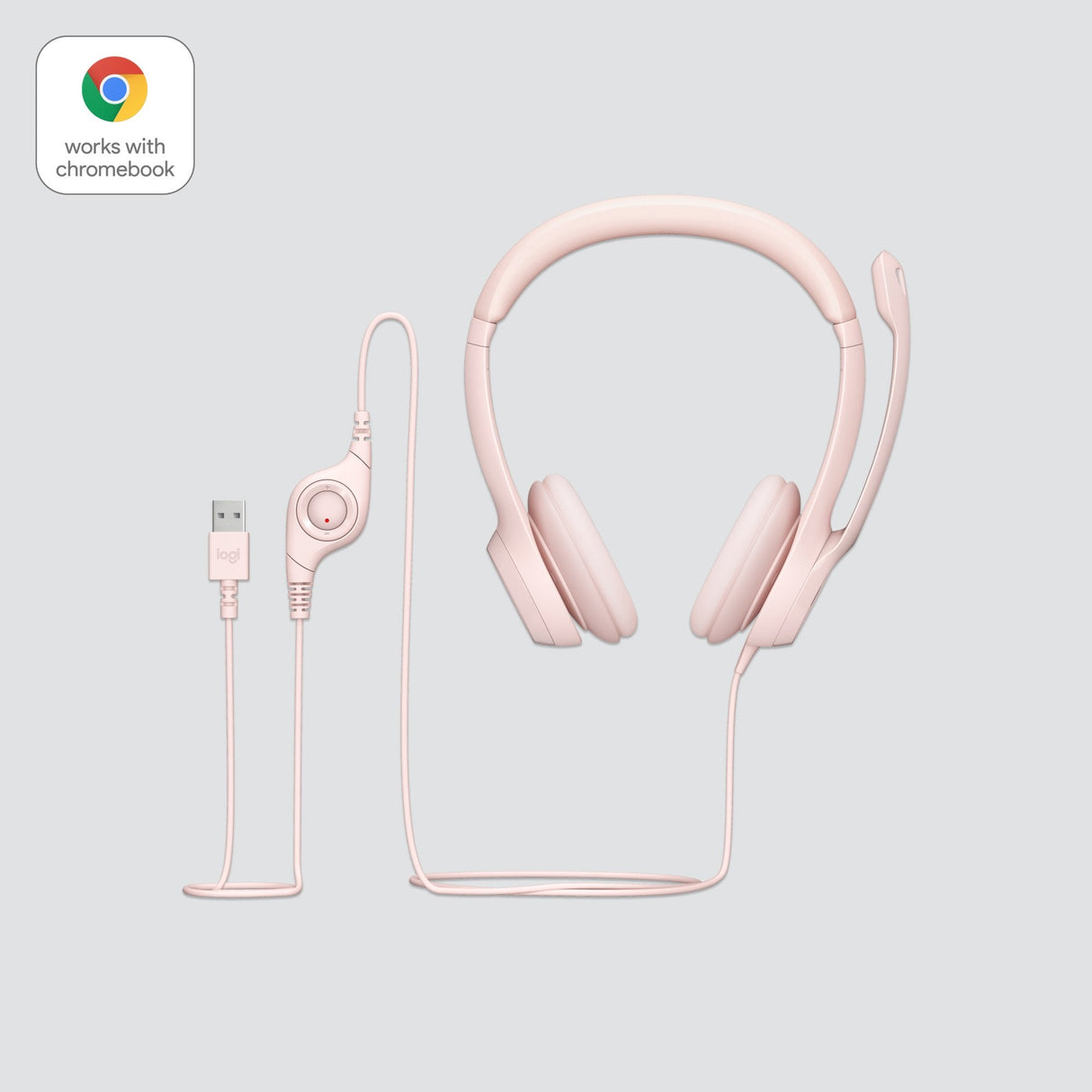Logitech H390 Auriculares Alámbrico Diadema Usb Tipo A Rosa