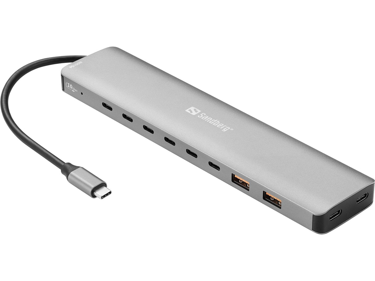 Usb-C To 8 X Usb-C + 2xusb-A 100w