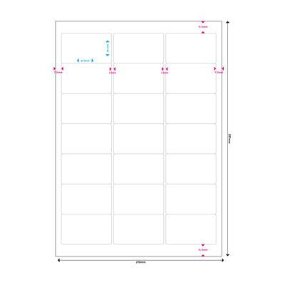 Mediarange Mrink148 Etiqueta Autoadhesiva Blanco Permanente 1050 Pieza(S)