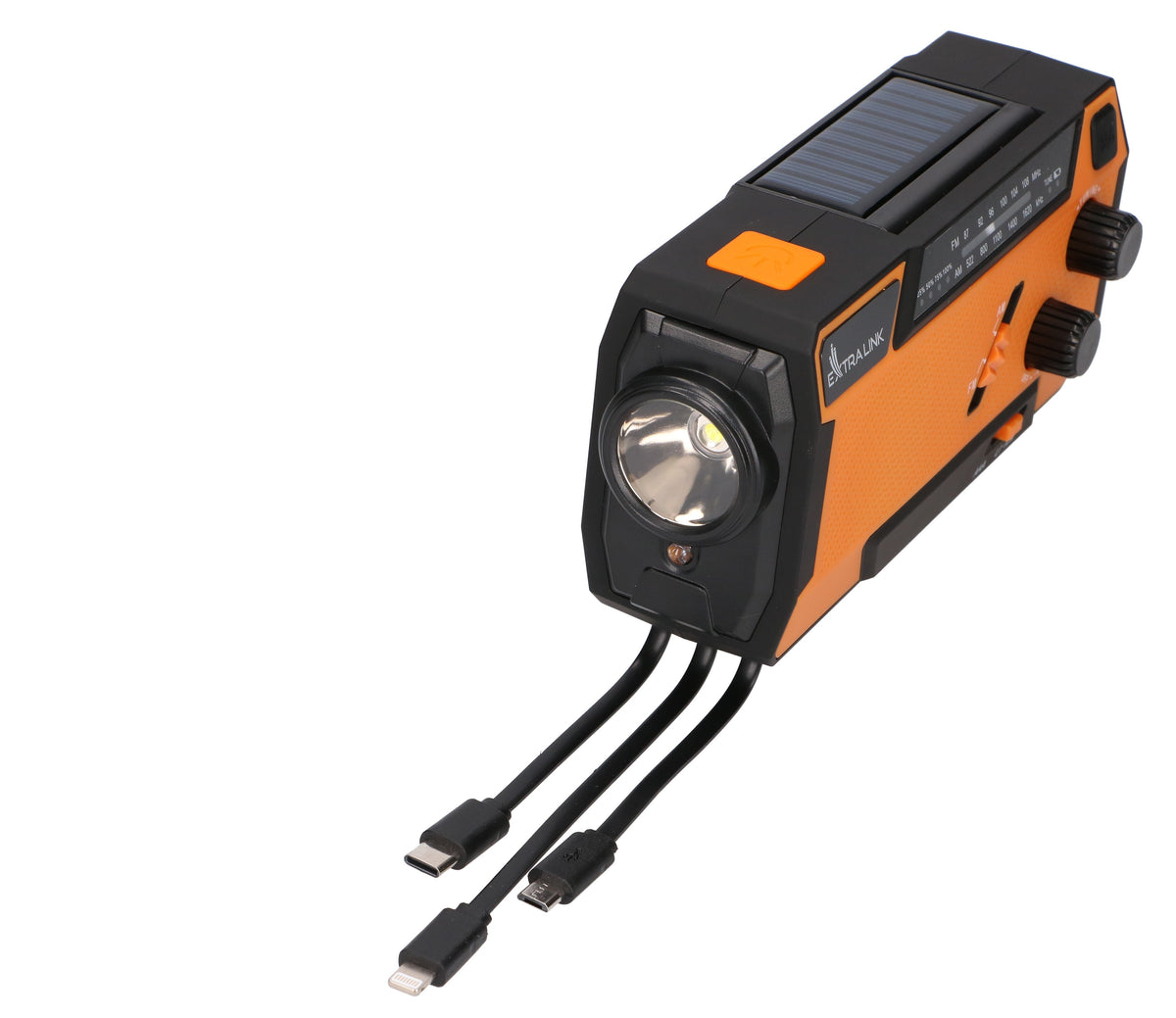 EAN 5904960293746 - Extralink RADIO AWARYJNE SOLARNE Z KORBKA DYNAMO POWERBANK 4000MAH Z LATARKA SOS SR-4000 Portátil Analógi imagen 3