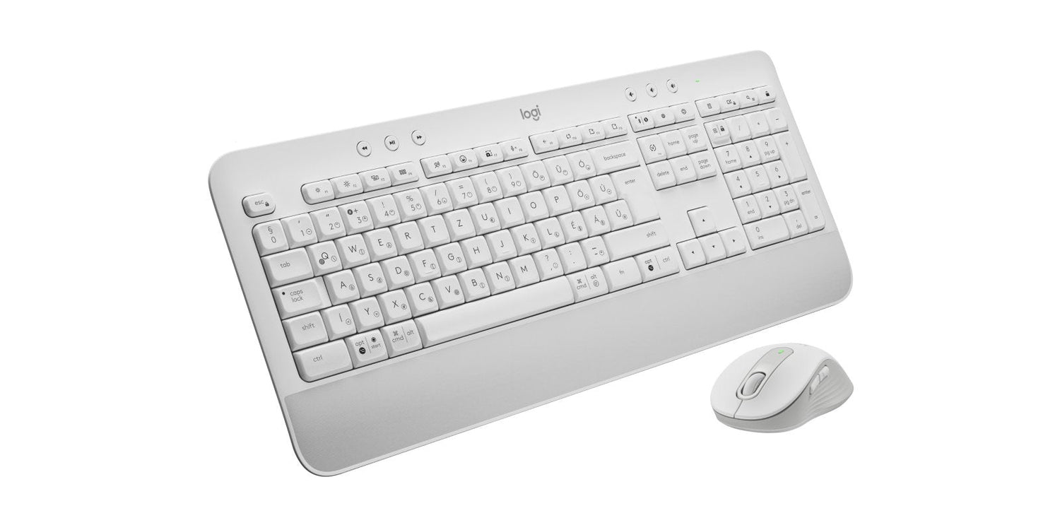 Logitech Signature Mk650 Combo For Business Juego De Teclado Y Ratón Inalámbrico Bluetooth Le Qwerty Húngaro Blanco Hueso