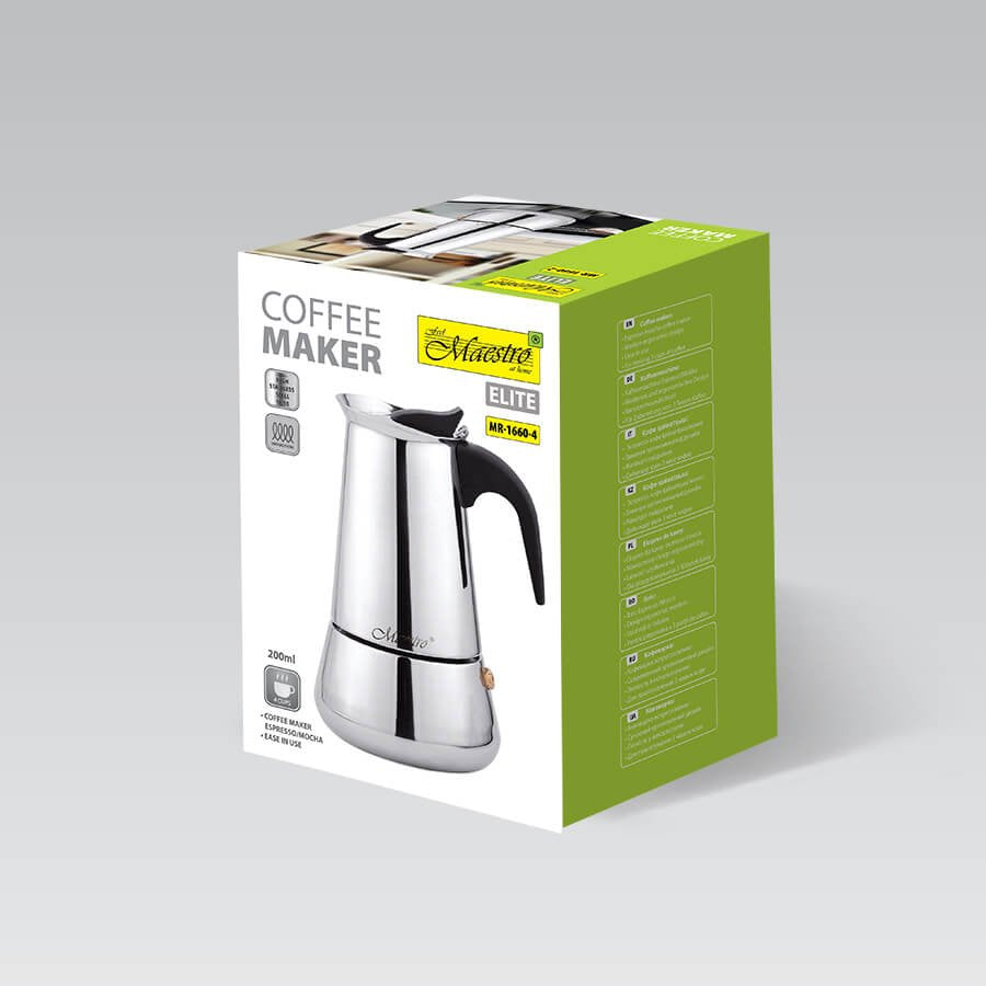 EAN 4820096551677 - Maestro MR-1660 Cafetera italiana 0,2 L Acero inoxidable imagen 6