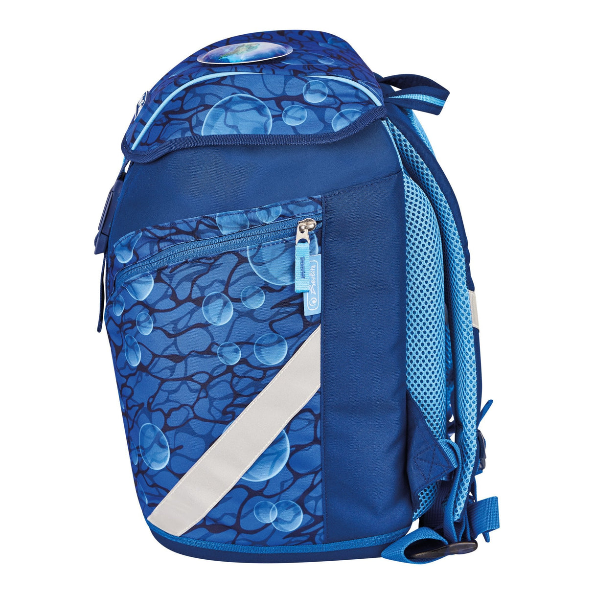 EAN 4008110344546 - Herlitz SoftLight Plus GreenLine Deep Sea juego de mochila escolar Niño Poliéster Azul imagen 10