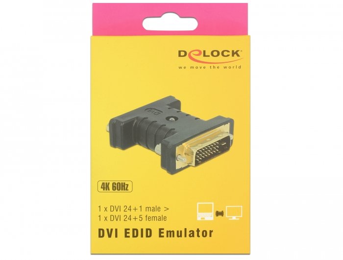 Delock Adaptador Dvi (24+1) M > Dvi (24+5) H Edid-Emulator