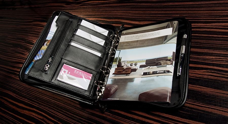 Wedo Konferenzmappe Elegance A5 4-Ring-Mechanik Kunmleder