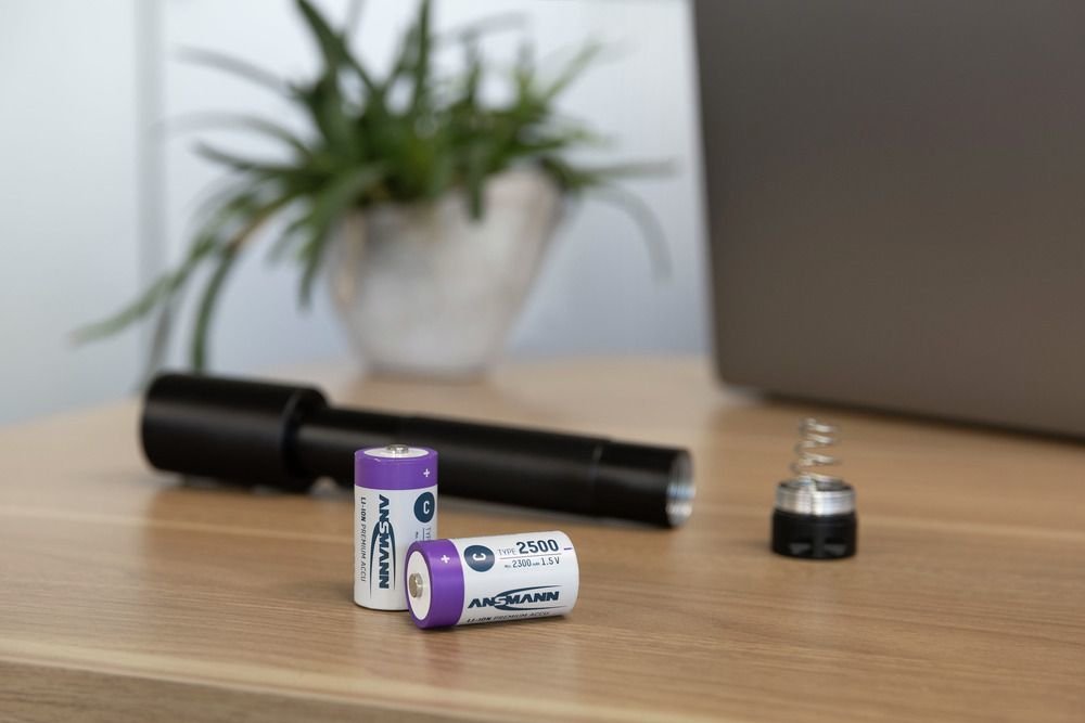 Ansmann 1313-0004 Baterías Recargables Li-Ion Baby C Tipo 2500 (Min. 2300 Mah) Pack 2