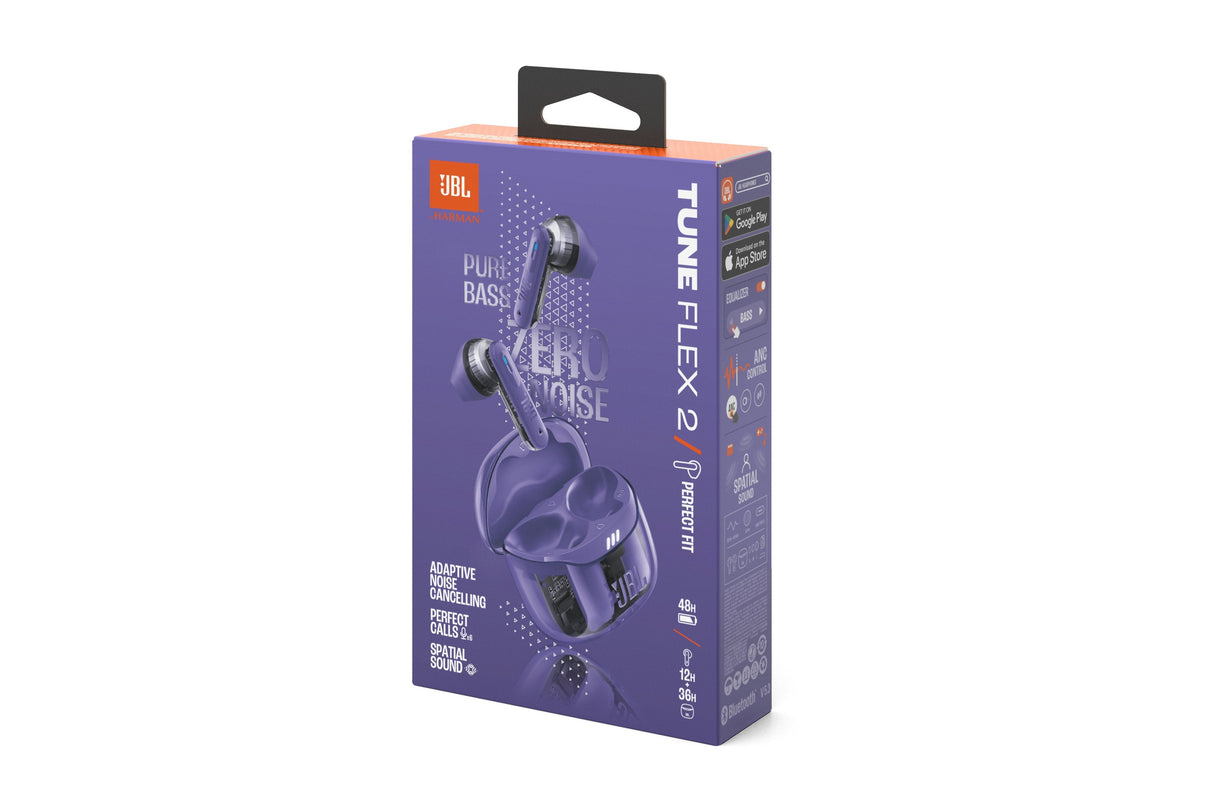 Jbl Tune Flex 2 Ghost Edition Tws Bluetooth Wireless In-Ear Earphone Ghost Purple Eu