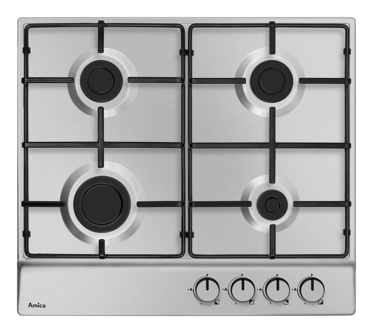 EAN 5906006211288 - Amica PGA6100BPR hobs Acero pulido Integrado 59 cm Encimera de gas 4 zona(s) imagen 1