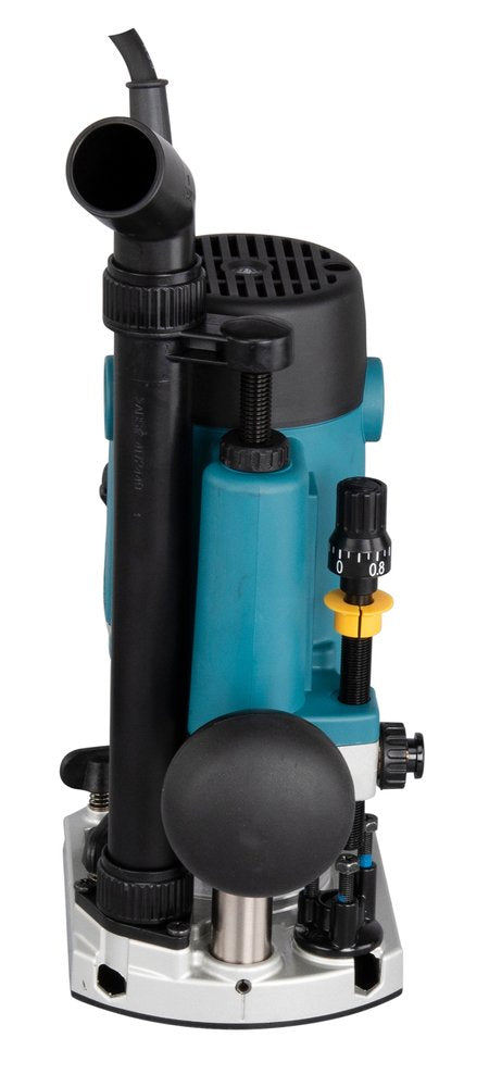 Fresadora Makita Rp1111cjfa Azul/Negro, 1100 W, Tamaño Makpac 3, Incluye Juego De Cortadores De 12 Piezas