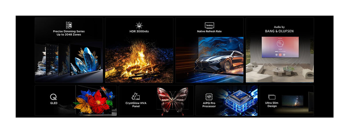 Televisor Tcl C7k 55c7k (55") 4k Ultra Hd Smart Tv Wifi Metálico 2600 Cd M²