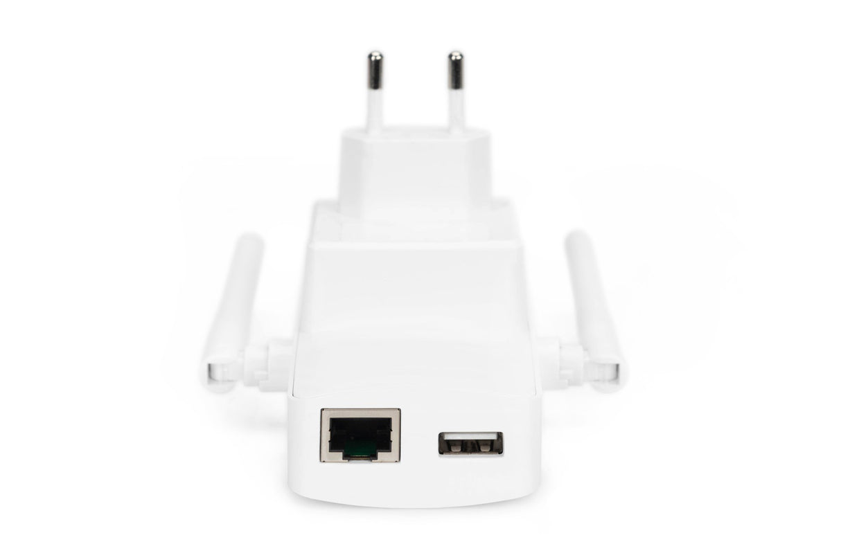 EAN 4016032474487 - Digitus DN-7072 repetidor y transceptor Repetidor de red 300 Mbit/s Blanco imagen 3