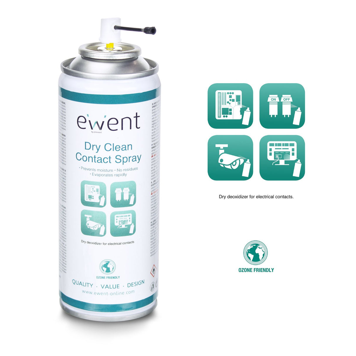 EAN 8054392614071 - Ewent EW5614 kit de limpieza para computadora Pantallas / Plásticos, Universal Espray para limpieza de eq imagen 5