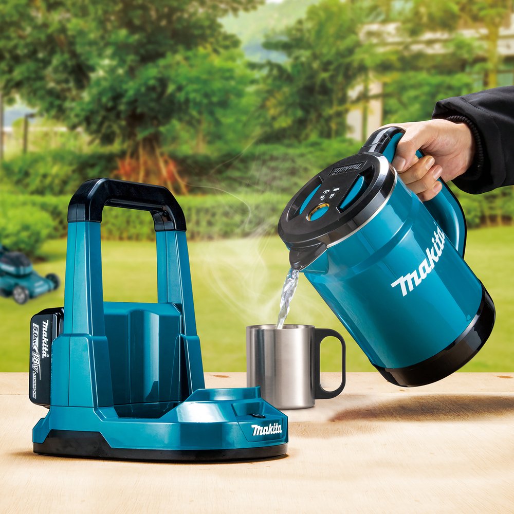 EAN 88381748896 - Makita DKT360Z tetera eléctrica 0,8 L Negro, Azul imagen 14