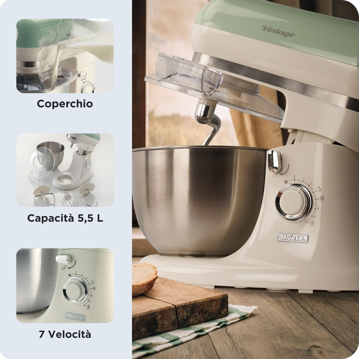 EAN 8003705116009 - Ariete 1588/04 Batidora de varillas 1200 W Verde imagen 3