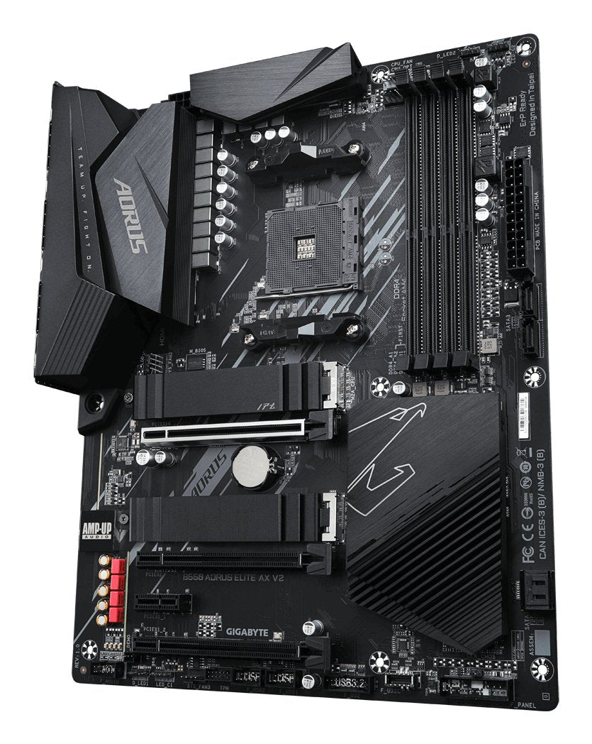 EAN 4719331809904 - GIGABYTE B550 AORUS ELITE AX V2 placa base AMD B550 Zócalo AM4 ATX imagen 4
