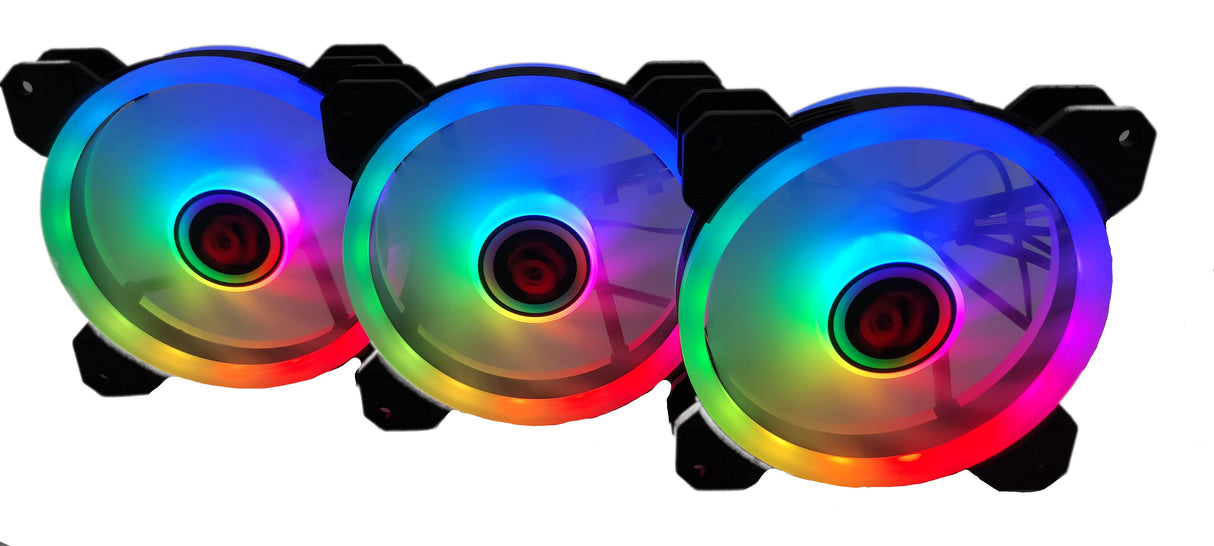 Talius Iris Spectrum Argb/Cronos - Kit De 3 Ventiladores 120 Mm Color Negro