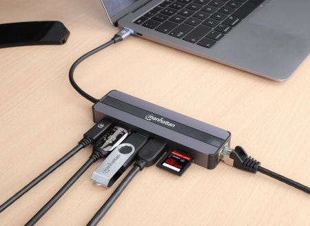 EAN 0766623153928 - Manhattan 153928 base para portátil y replicador de puertos Alámbrico USB 3.2 Gen 1 (3.1 Gen 1) Type-C Ne imagen 3