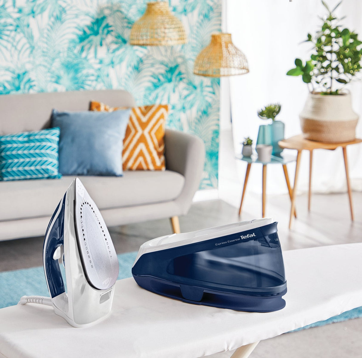 Centro De Planchado - Tefal Sv6116e0, 2200 W, 270 G/Min, 5,3 Bar, Acero Inoxidable, Blanco