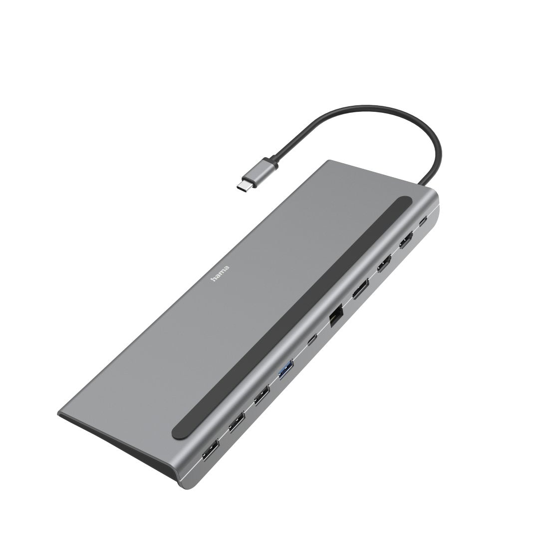 EAN 4047443470966 - Hama 00200100 base para portátil y replicador de puertos USB 3.2 Gen 1 (3.1 Gen 1) Type-C Antracita imagen 1