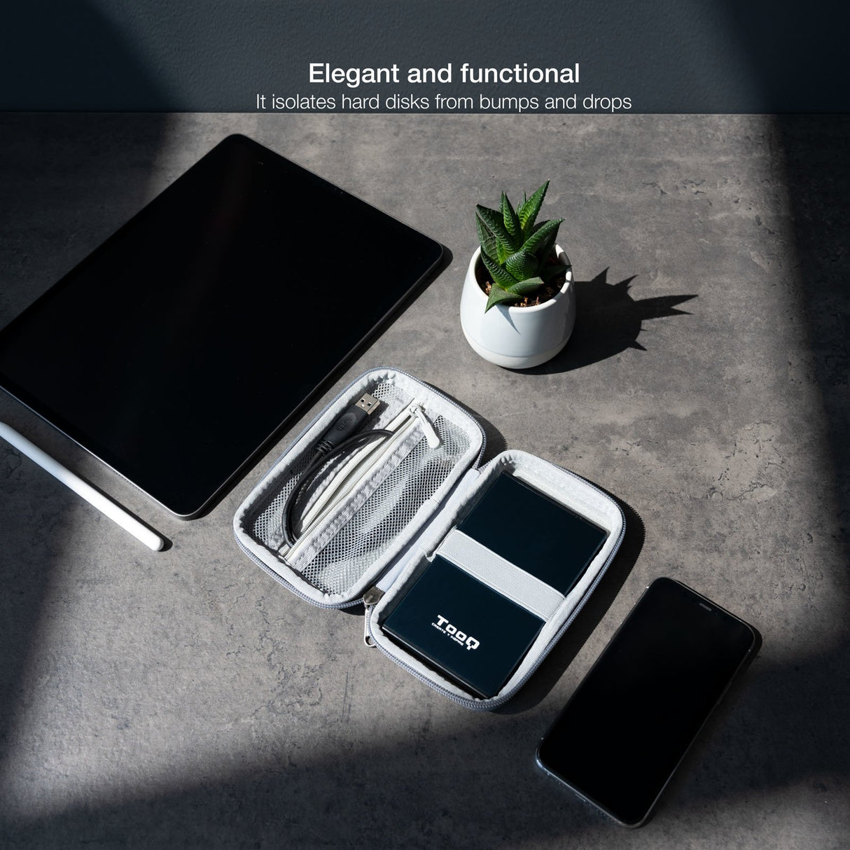 Tooq Estuche Protector Para Caja Externa De 2.5? - Gris