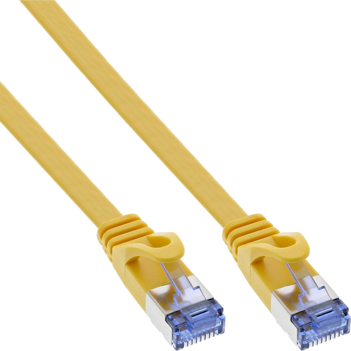 Cable De Red Plano Inline, U/Ftp, Cat.6a, Amarillo, 10 M