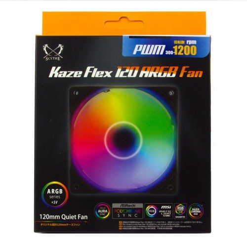 EAN 4571225057668 - Scythe Kaze Flex Carcasa del ordenador Ventilador 12 cm Negro 1 pieza(s) imagen 4