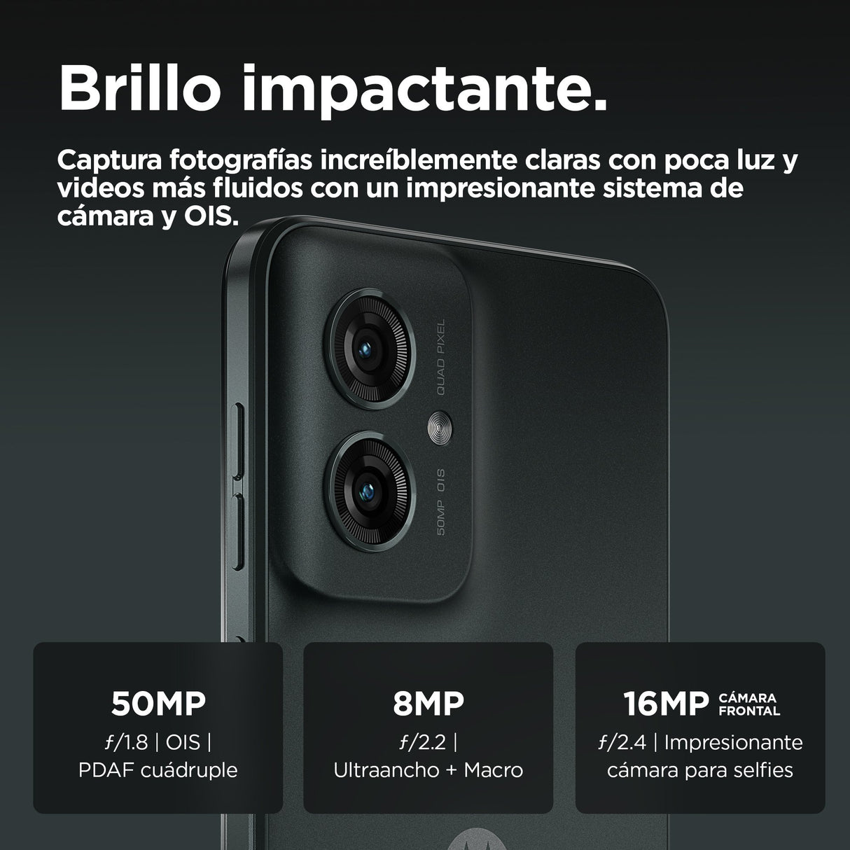 EAN 840023274855 - Motorola moto g55 5G 16,5 cm (6.49") SIM doble Android 14 USB Tipo C 8 GB 256 GB 5000 mAh Gris imagen 6