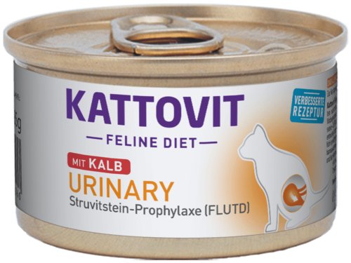 Comida Húmeda Para Gatos Kattovit Feline Diet Urinary Ternera 85g