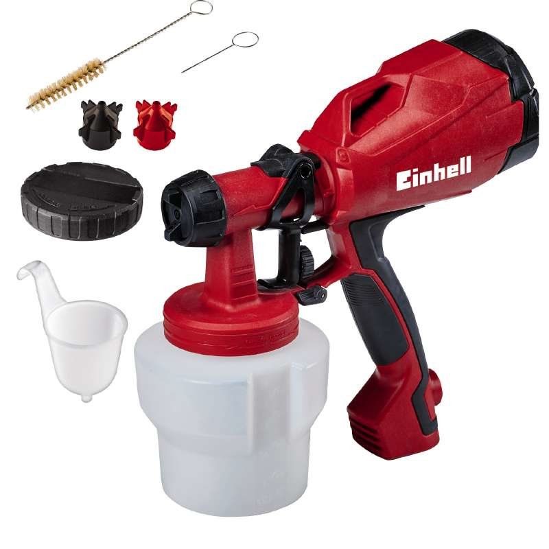 Pistola Pulverizadora De Pintura Einhell Tc-Sy 500 P (Rojo/Negro, 500 Vatios) 4260010