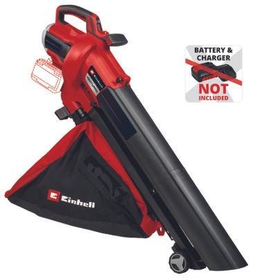 Aspirador De Hojas Inalámbrico Profesional Einhell Venturro 36/240, 36 Voltios (2 X 18 V), Aspirador/Soplador De Hojas (Rojo/Negro, Sin Batería Ni Cargador) 3433640