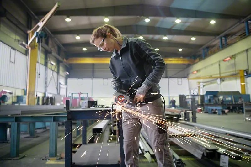 Amoladora Bosch Professional Angular Gws 17-125 Professional Azul/Negro, 1.700 W