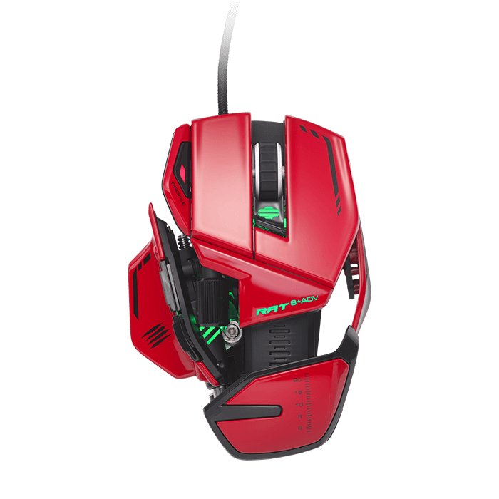 Mad Catz R.A.T. 8+ Adv Ratón Gaming Mr06dcinrd000-0