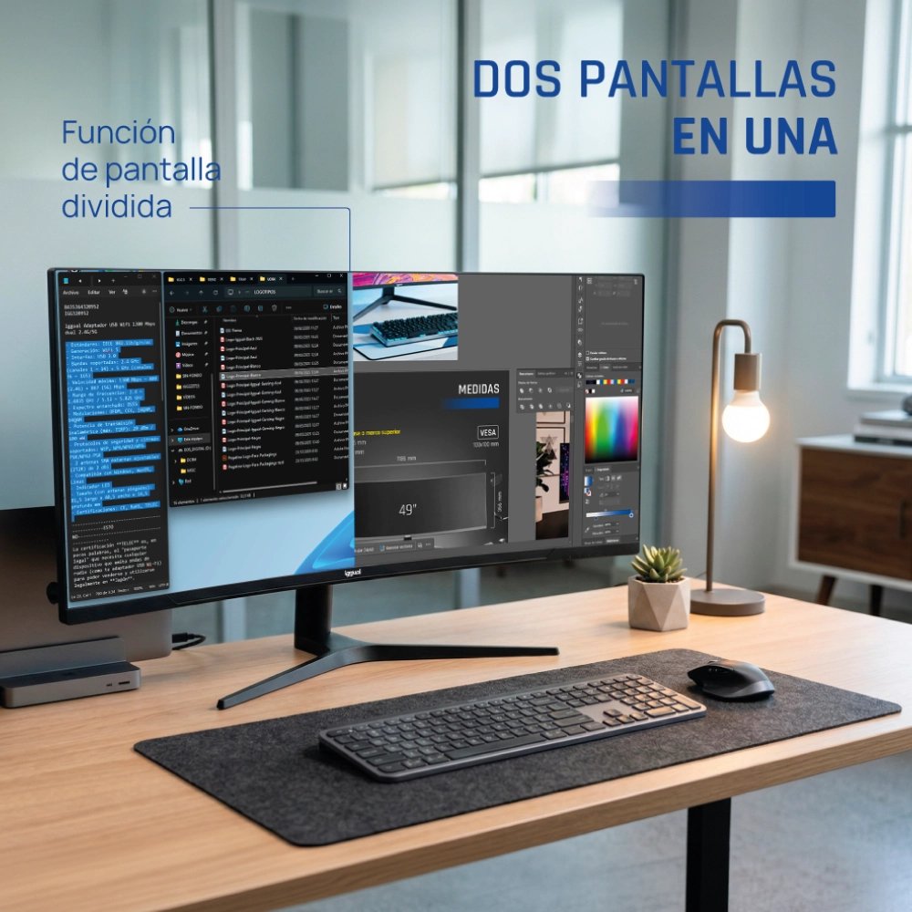 EAN 8435364319543 - iggual IGG319543 pantalla para PC 86,4 cm (34") 3440 x 1440 Pixeles Wide Quad HD LED Negro imagen 2