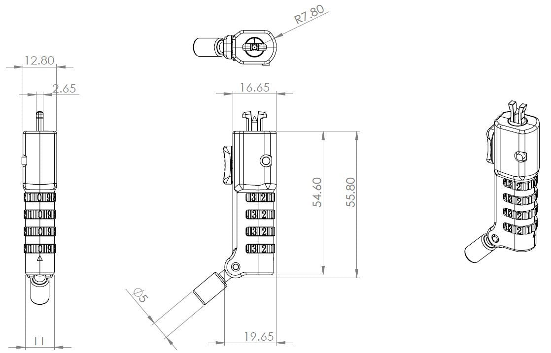 EAN 5704174941668 - eSTUFF GLB220302 cable antirrobo Negro 1,8 m imagen 3
