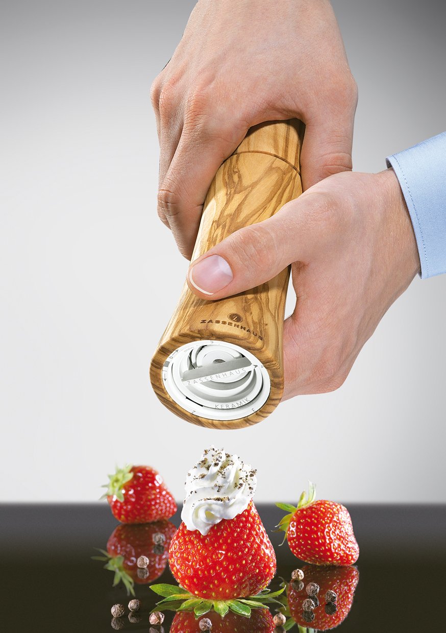 Molinillo De Pimienta Zassenhaus Frankfurt Olivo, 18 Cm