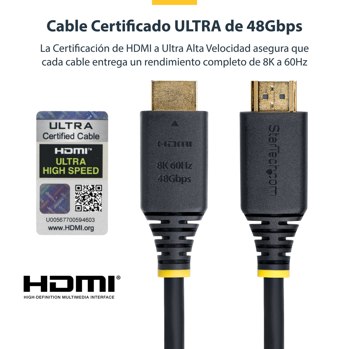 EAN 0065030923989 - StarTech.com HDMI21-CBL-8K60-5M cable HDMI HDMI tipo A (Estándar) Negro imagen 12